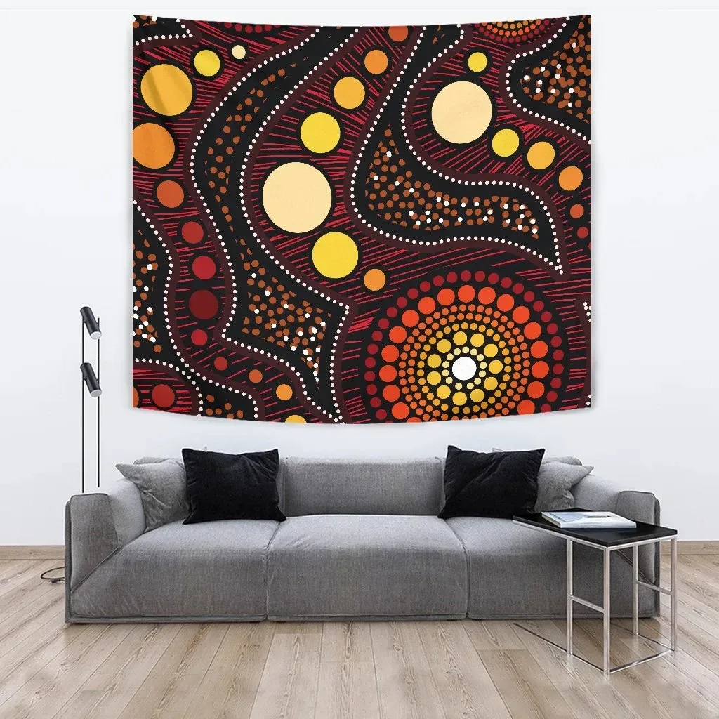 

Australia Aboriginal Tapestry - Aboriginal Art 3D Printed Tapestrying Rectangular Home Decor Wall Hanging