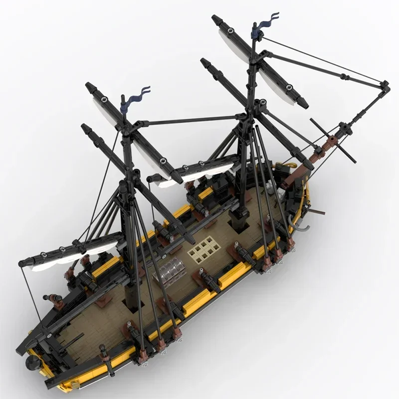 Конструктор военная модель Moc строительные блоки Королевский флот фрахтовый