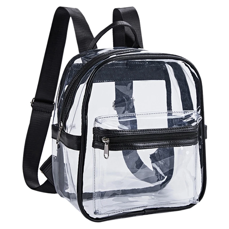 

DOME Small Backpack High Transparent Thickened 40 Silk Multifunctional Pvc Transparent Backpack Transparent Color