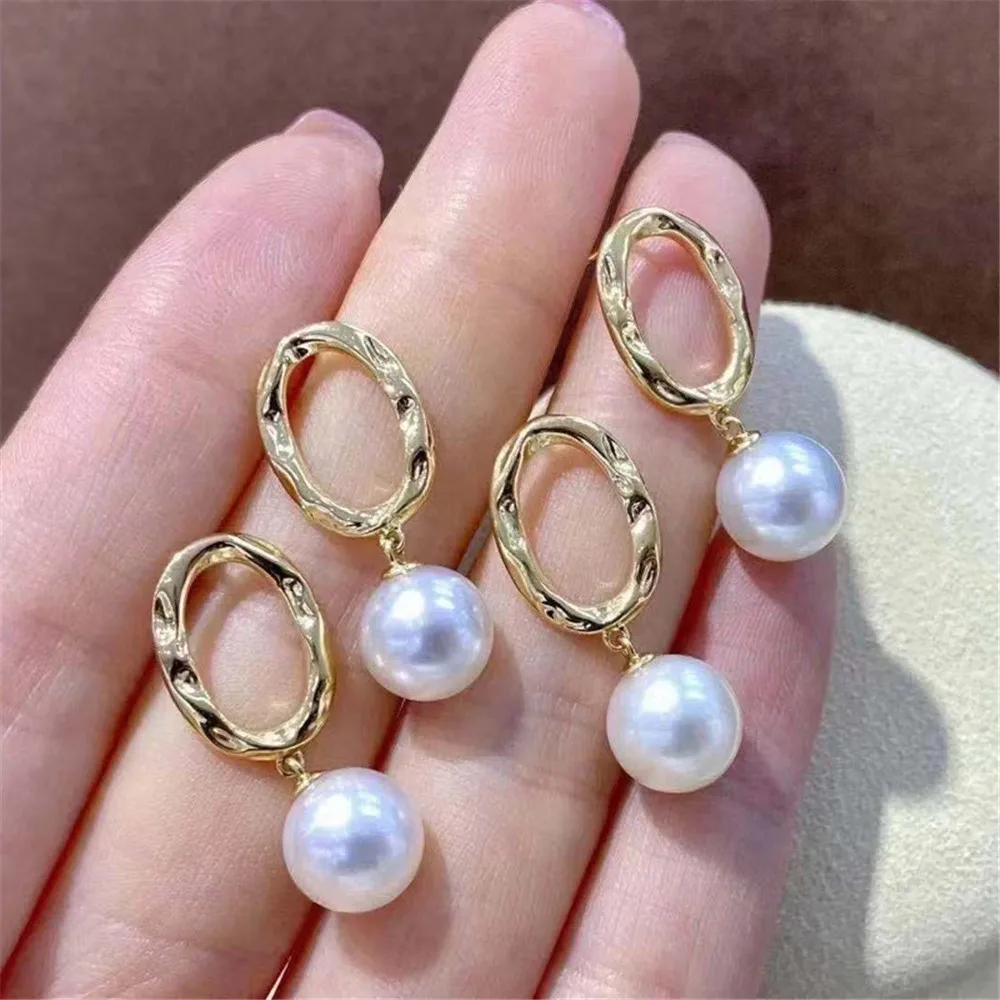 

925 Silver Pearl Beads Stud Earrings Setting Base Diy Jewelry Making Findings&Components