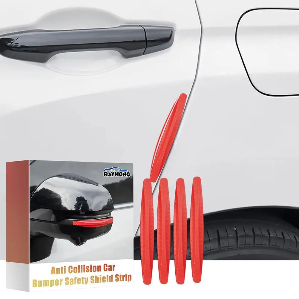 

New 4PCS Car Anti-collision Protection Decoration Strip Universal Front Rear Bumper Corner Guard Protector Accessories