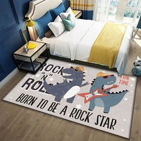 dinosaur print childrens carpet living room parent child puzzle play mats boy bedroom decoration bedside anti slip rug