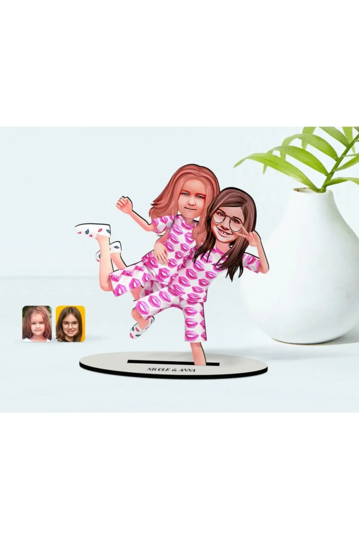 

Personalized Female miniature Wooden Stand 3d Trinket-13