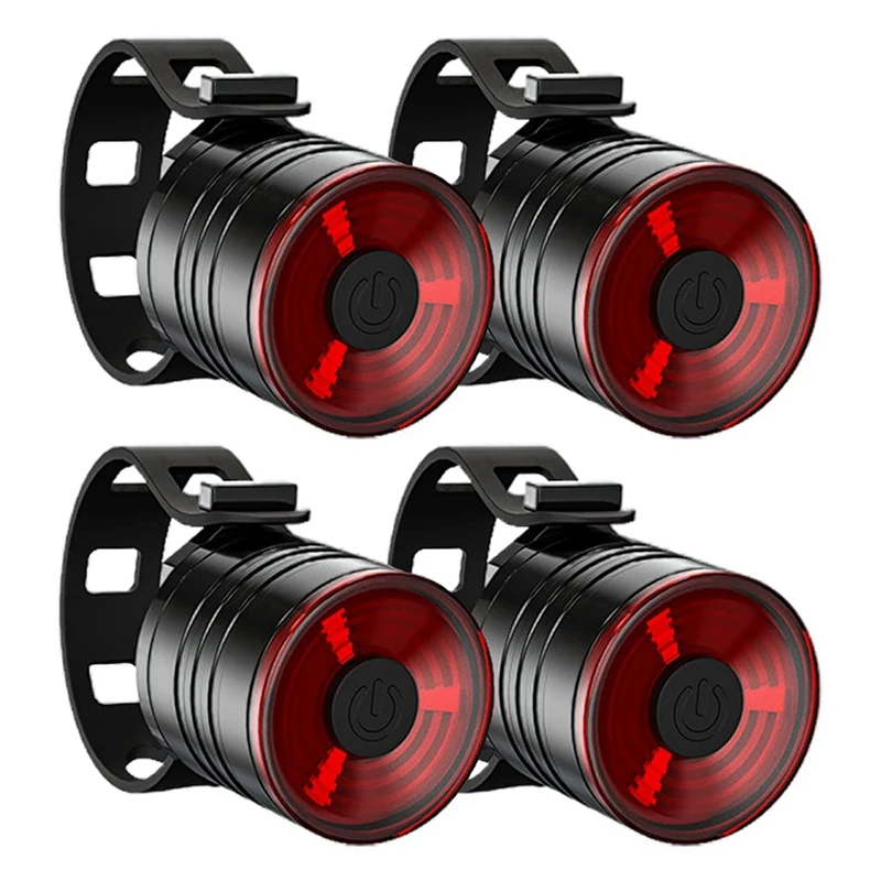 

4Pack Bicycle Rear Light-Bright LED Bike Tail Light For Cycling Safety, 3 Light Modes Night Riding,Waterproof Bike Light
