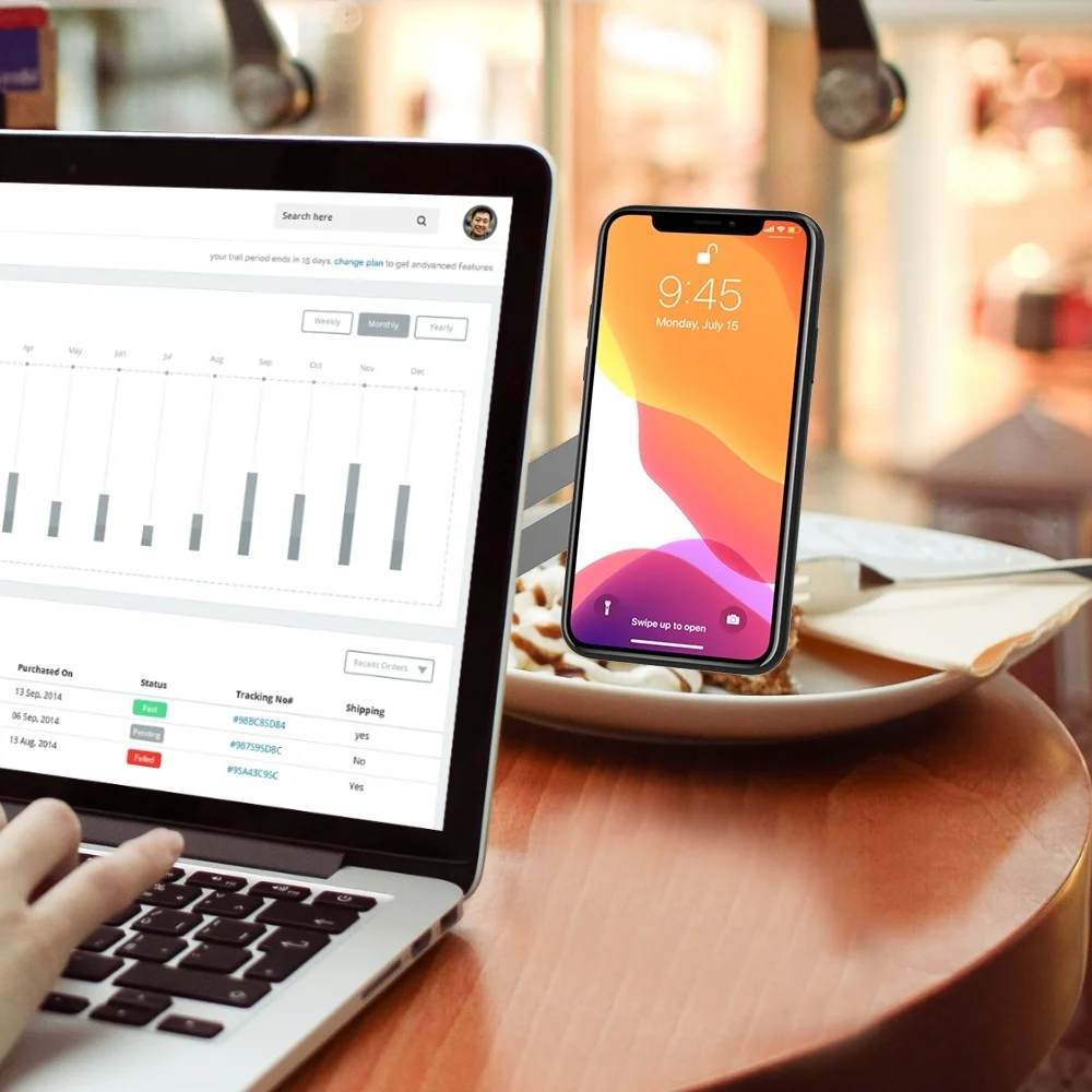 

2 в 1 расширяющаяся подставка для ноутбука iPhone 13 для Samsung HUAWEI поддержка Macbook Air Pro Настольный держатель для ноутбука компьютера