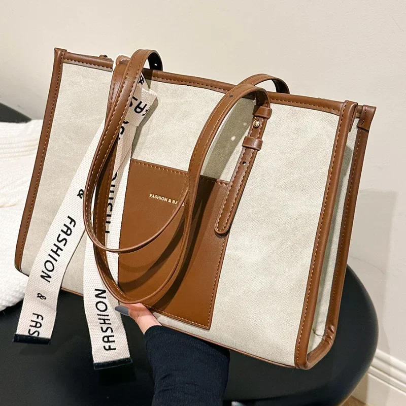 

Новая высококачественная женская сумка, Молодежная модная трендовая женская сумка-тоут для покупок большой вместимости