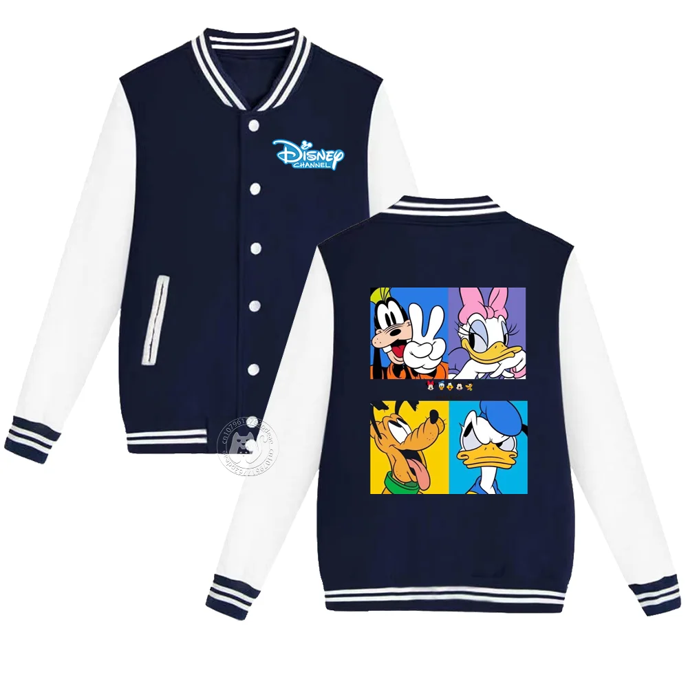 Теплая детская осенне-зимняя утолщенная бейсбольная форма с мультяшным принтом