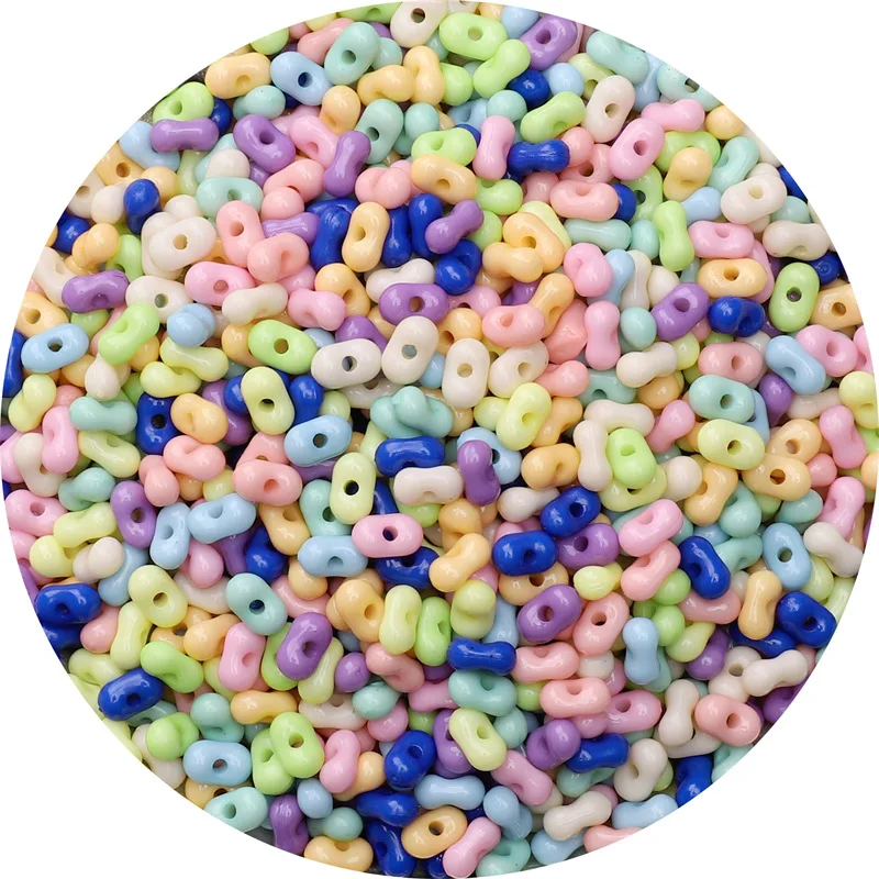 Новые акриловые разноцветные бусины арахис ручной работы сделай сам браслет