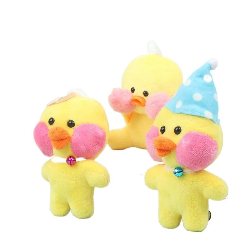 

2022 12CM Hyaluronic Acid Cute Little Yellow Duck Plush Toy Pendant Keychain Doll hot sell