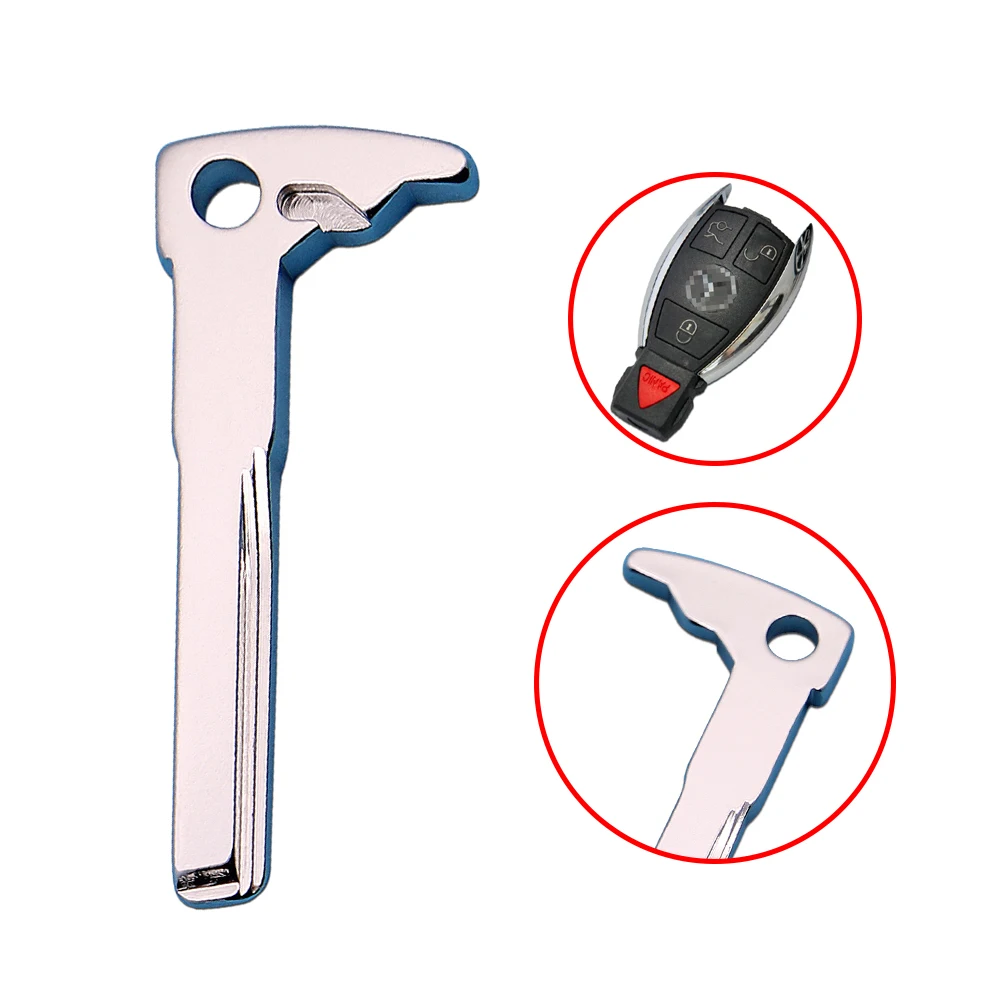 XNRKEY Сменное лезвие смарт-ключа, пустая необрезанная вставка для Mercedes Benz C E S Class W203 W204 W211 W212, автомобильные аксессуары