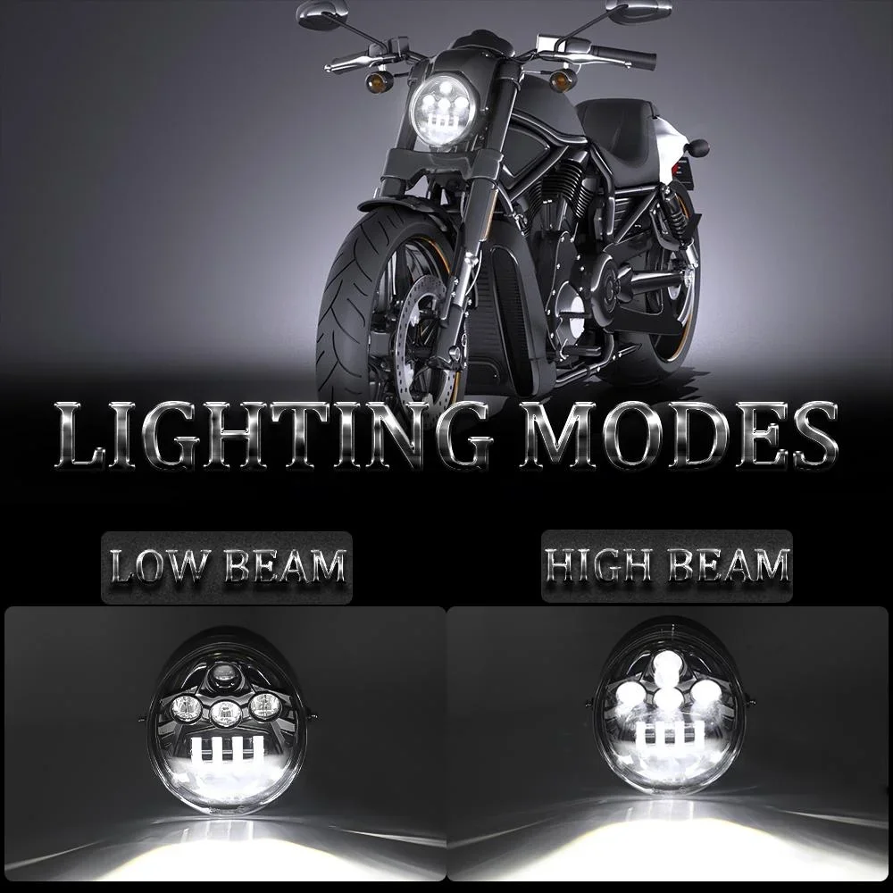Фото Светодиодная фара для мотоцикла VRS V-Rod VRod с DRL для аксессуаров Светодиодная фара для Harley VRSCA V-Rod VRod Светодиодная фара №2