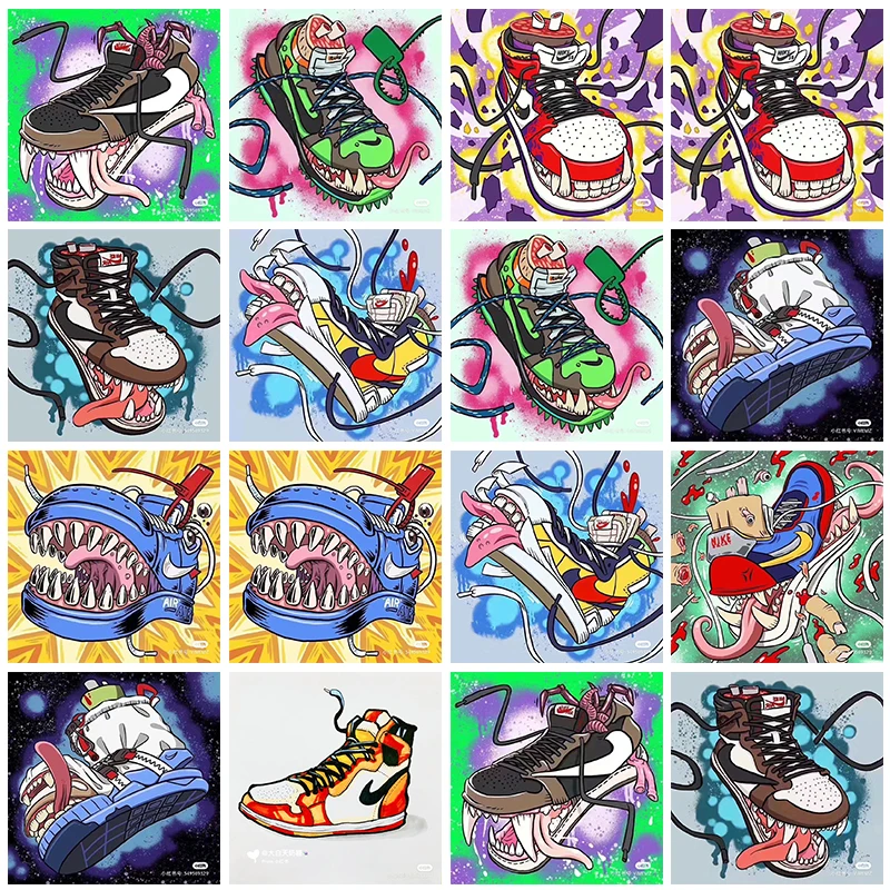 Сумка на Молнии 5D сделай сам AJ обувной Набор для алмазной живописи с вышивкой и