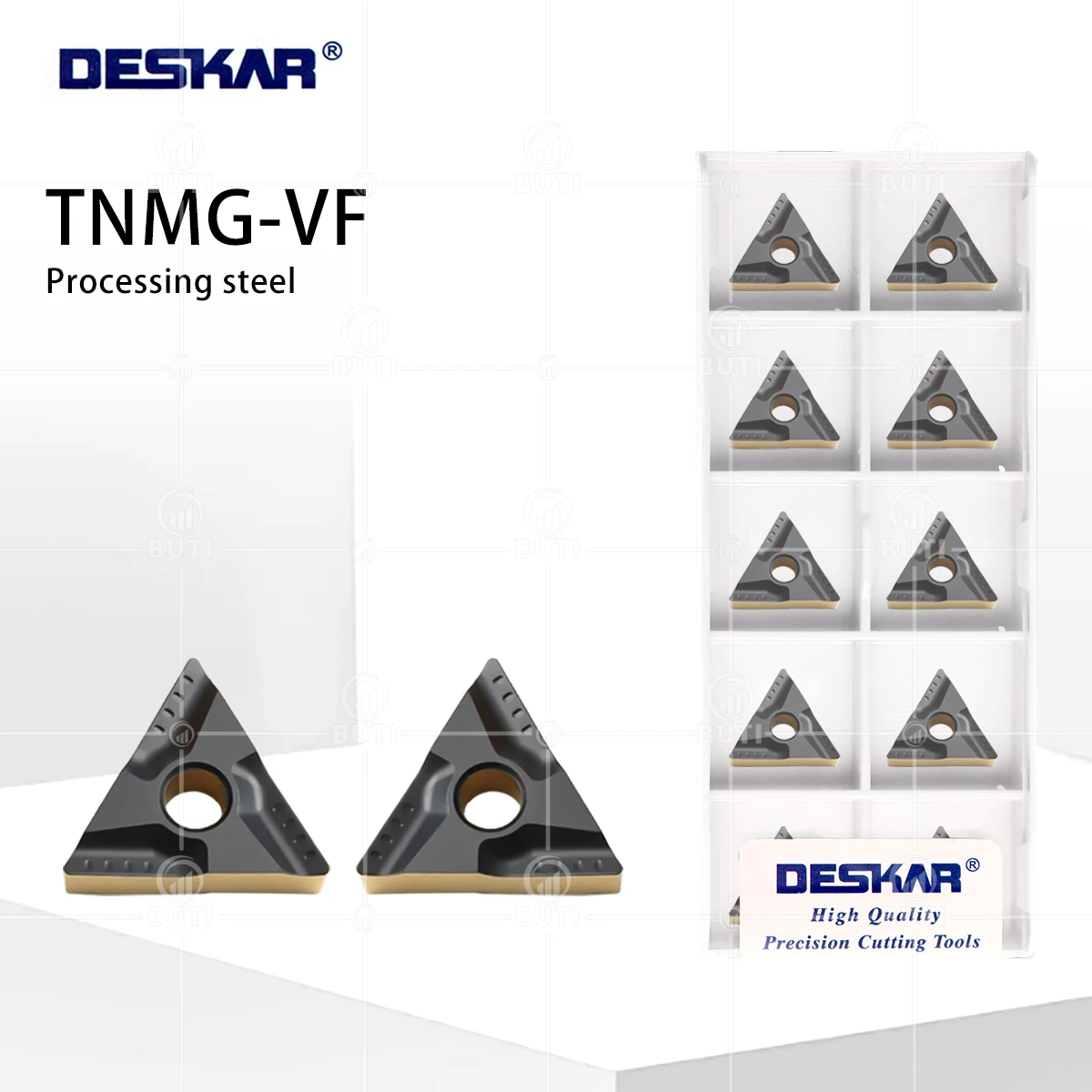 

DESKAR 100% оригинал TNMG 160404 /ТНМГ 160408 R-VF L-VF LF9218 Токарный станок с ЧПУ Сплав Износостойкое лезвие Инструмент Обработка стальных деталей