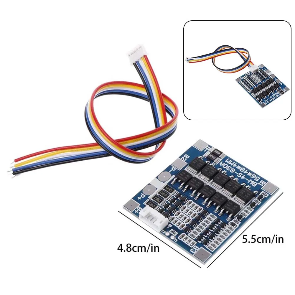 

Protection Board 4 Strings Of 3.2V Over Discharge Protection 30A Current Balance Circuit High Current Protection Board