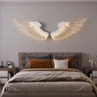 new ktv bar living room wall lamps can change color of the mobile phone angel wings led lamp creative loft decor lights lighting