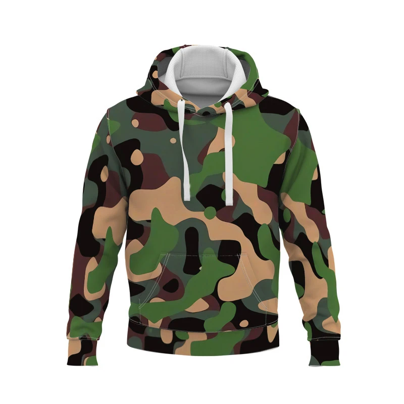 

Camouflage Sweatshirts 3D Print Men's Clothing Harajuku Tracksuits Sweatpants Male Sweats Essentials Hoodie Style Loose Casual