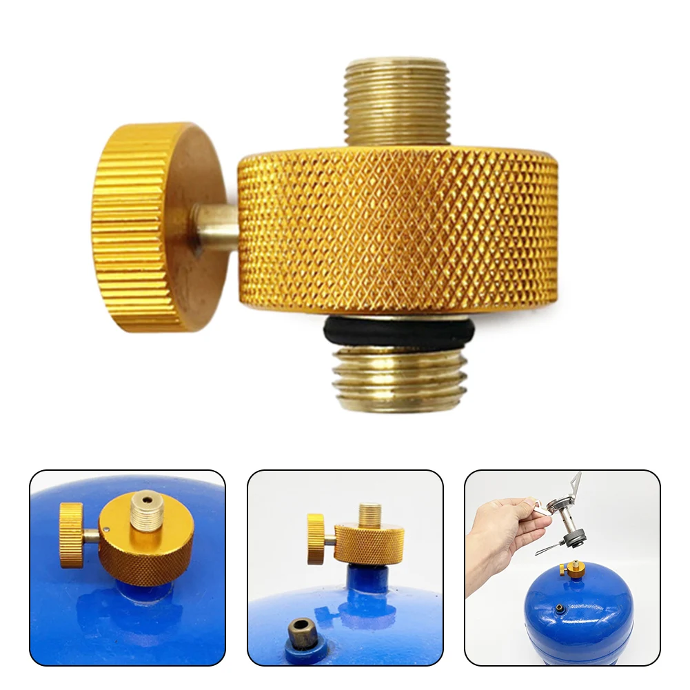 

Camping Stove Adapter Middle East Liquefied Gas Cylinder Air Tank Converter Aluminum Alloy Outdoor Stove Head Accessories