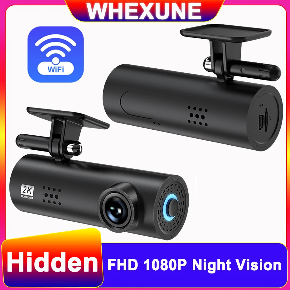 

New Hidden WIFI Dash Cam FULL HD 1080P Mini Car Camera DVR G-Sensor Driving Recorder Night Version App Dashcam PK XiaoMi 70Mai