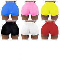 women shorts solid push up gym fitness 6 colors high waist sports skinny pants summer breathable casual workout cycling shorts