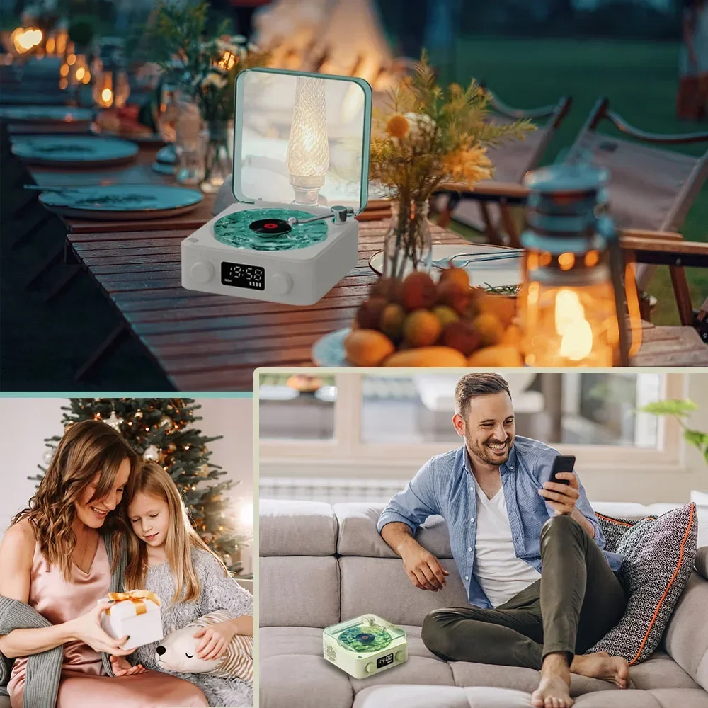 Мини Bluetooth-Колонка в стиле ретро портативная винтажная лампа для сна