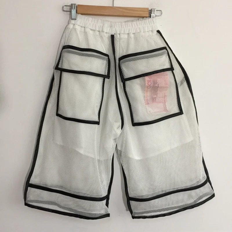 

Сетчатые прозрачные нишевые Дизайнерские повседневные шорты, оригинальные высококачественные мужские брюки, Модная элегантная летняя уличная одежда 2023