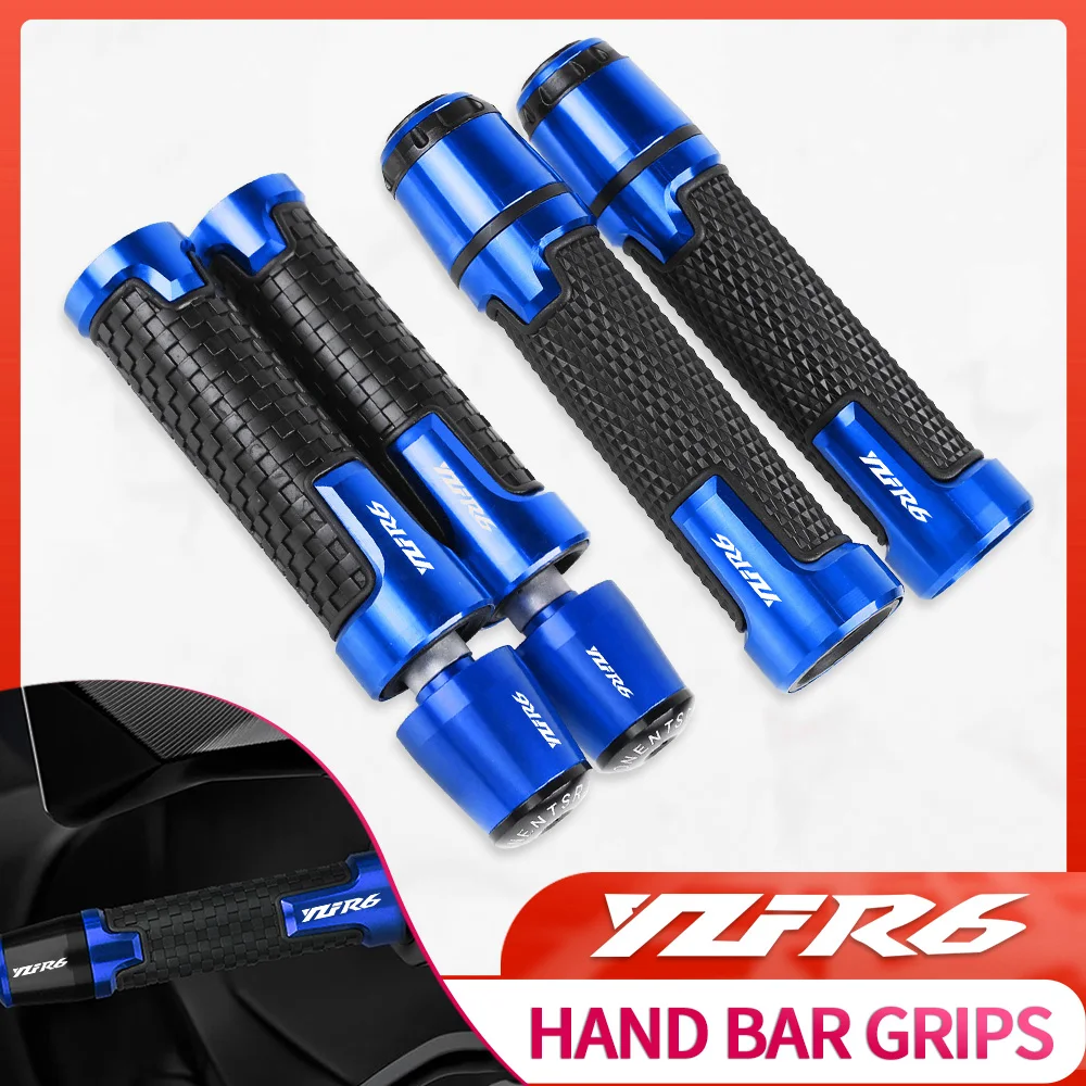 

Motorcycle Accessories Universal handle hand bar grips For YAMAHA YZFR6 1999 2000 2001 2002 2003-2020 handlebar grip ends YZFR 6