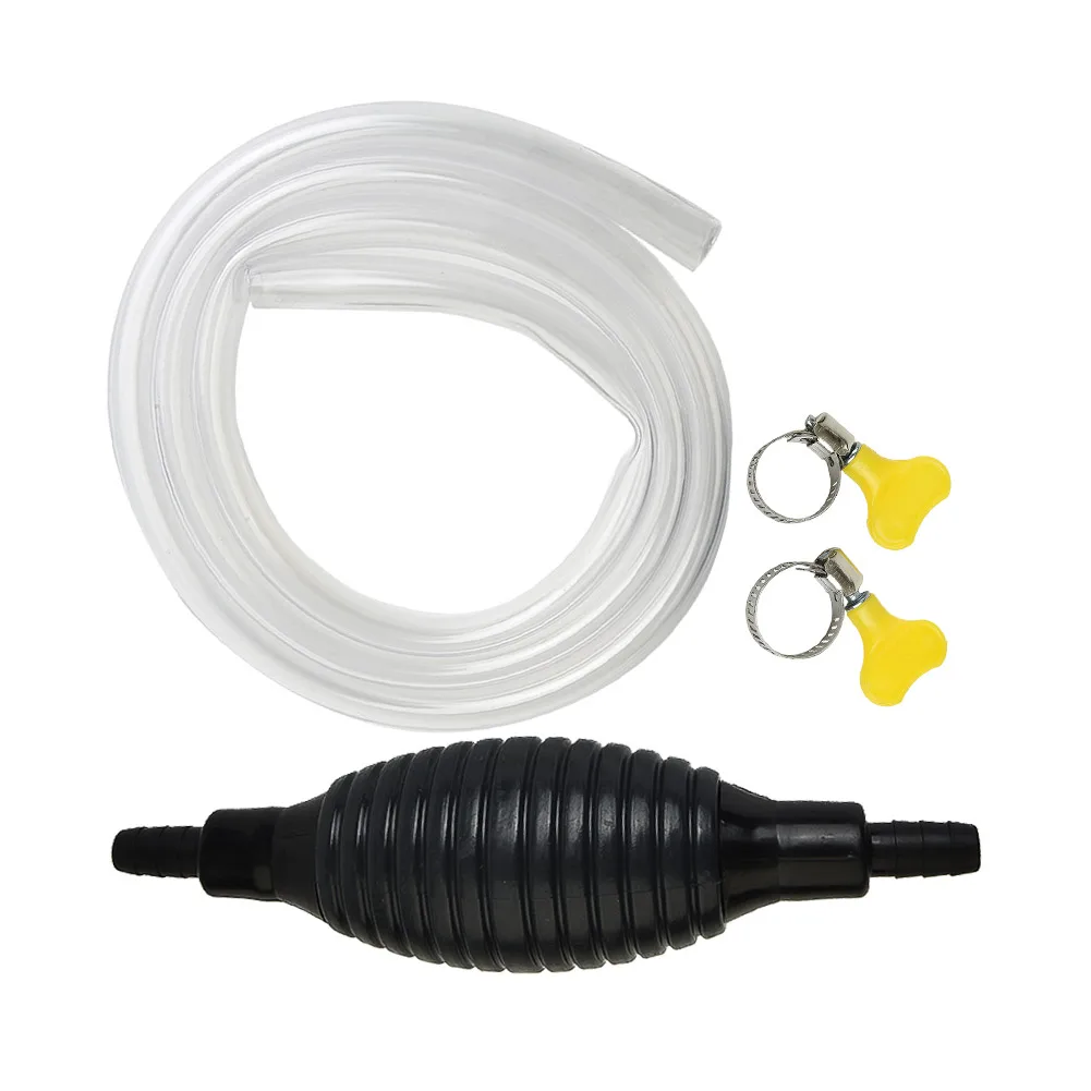 

Car Fuel Transfer Pump Kit Hose For Gasoline Oil Petrol Diesel Water Liquid Transfer Double Check Valve Design
