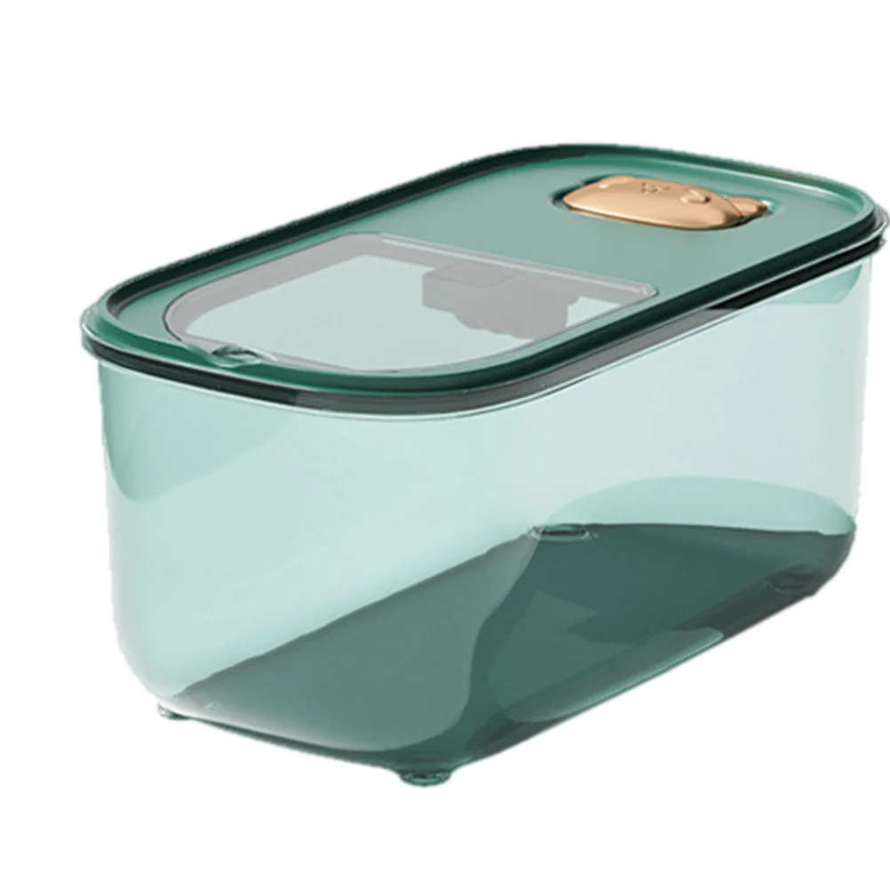 

Rice Dispenser Grain Storage Container: Sealed Storage Box 10kg Dry Fruit Bucket for Home Kitchen Flour Cereal Green