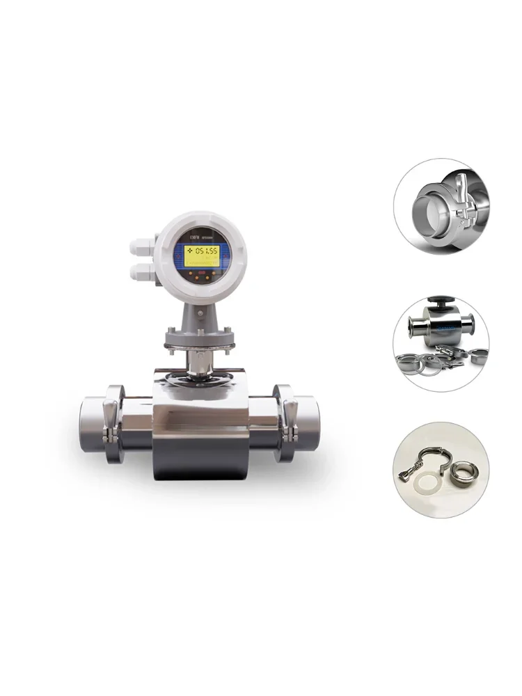 Тройной зажим dn40 316 дюйма RS485 измеритель расхода пива молока воды