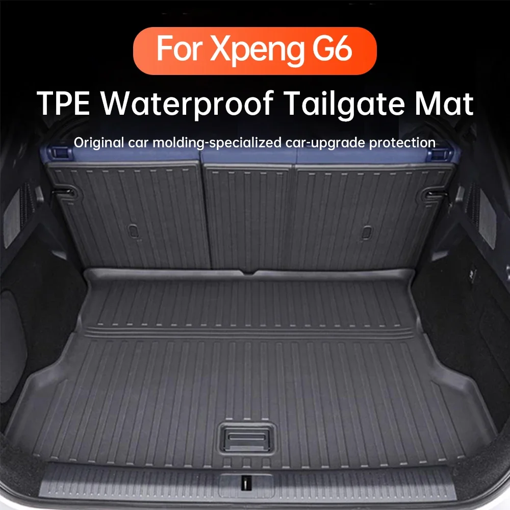 Для Xpeng G6 2023 2024 Xiaopeng TPE коврик для багажника автомобиля водонепроницаемый