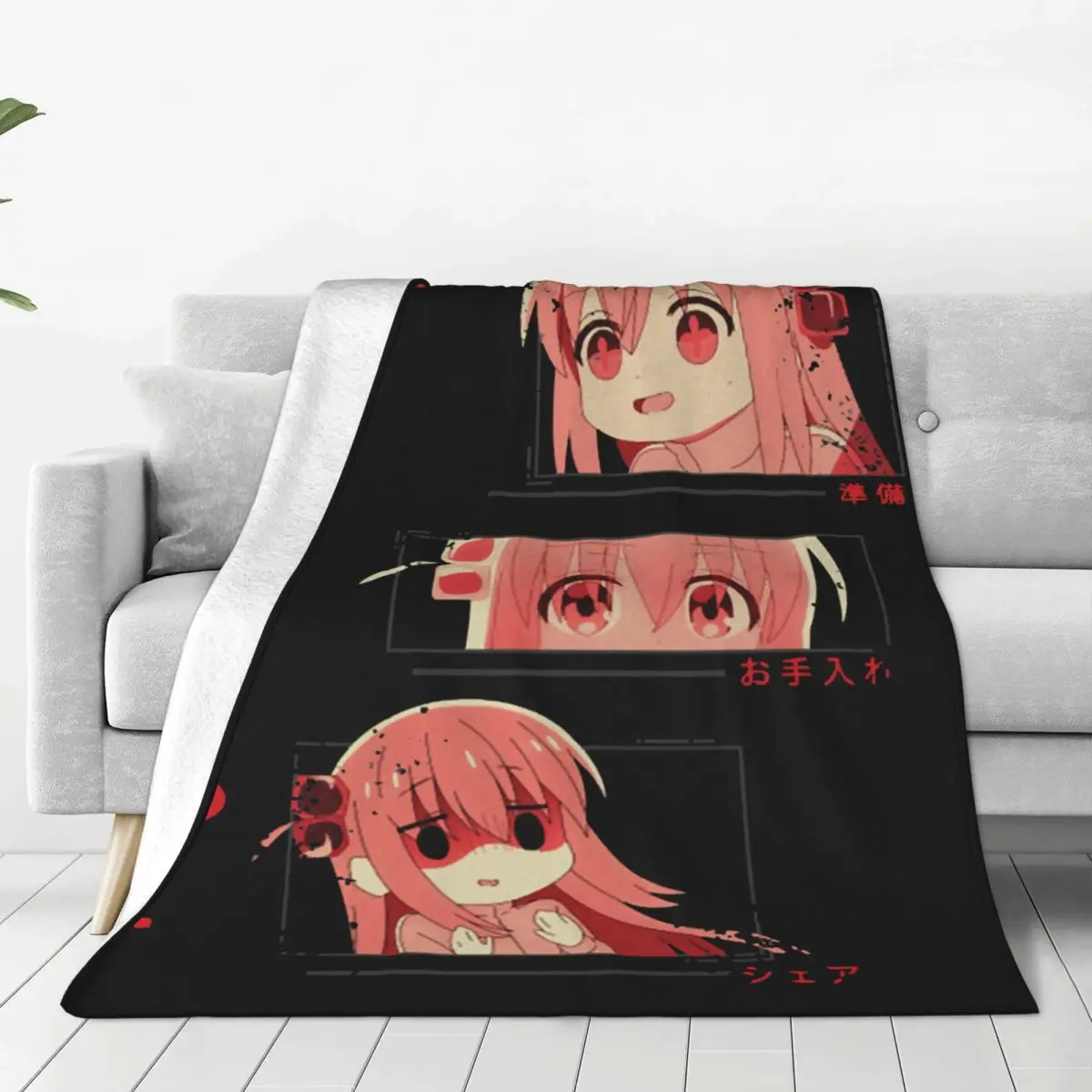 

Bocchi The Rock Hitori аниме постер фланелевое одеяло s винтажное покрывало для дивана Постельное белье Гостиная 200x150 см Покрывало