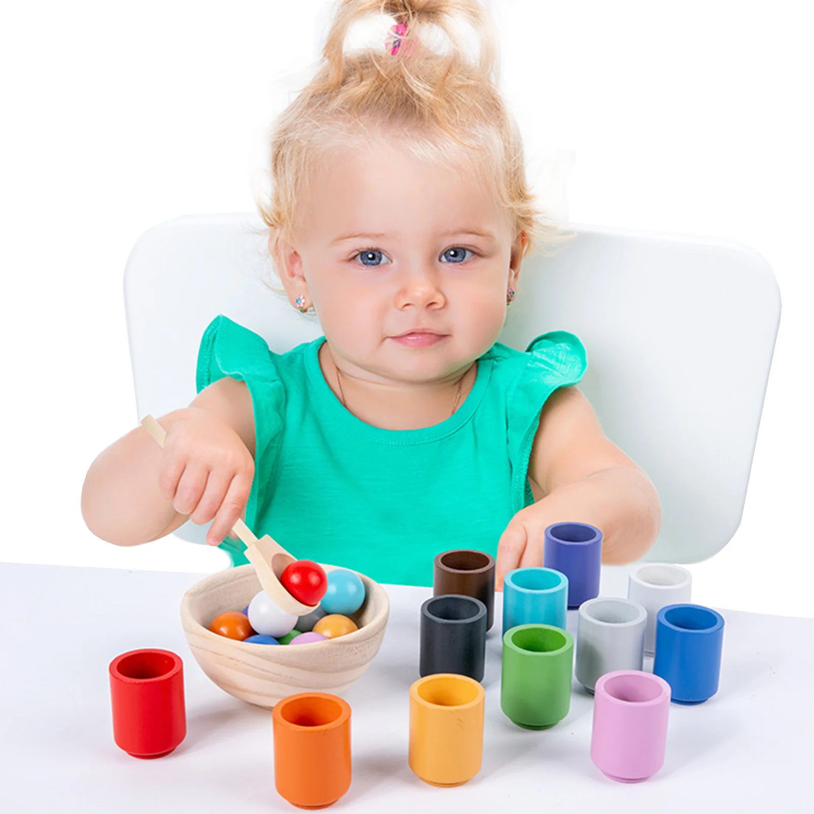 

Color Sorting Toys Wooden Color Sensory Toys For Toddler Preschool Learning Activities Wooden Toddler Color Sorter Game Set For