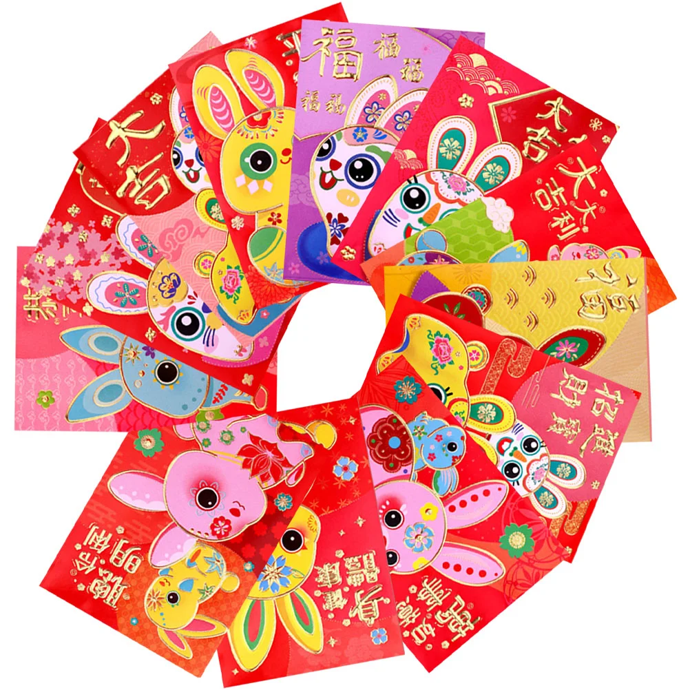 

Envelopes Red Year Money New Chinese Envelope Packet Lucky Rabbit Gift Packets Lunar Cash Hong Bao Thefestival Spring Wedding