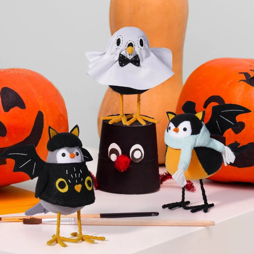 Животное Призрак Птица Фигурка Кукла Плюшевая Стабильная Настольная Ткань