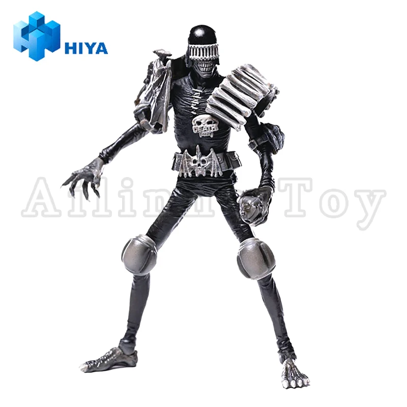 

HIYA 1/18 4-дюймовая экшн-фигурка изысканная мини серия судьи Dredd судья смерти черно-белая аниме для подарка Бесплатная доставка