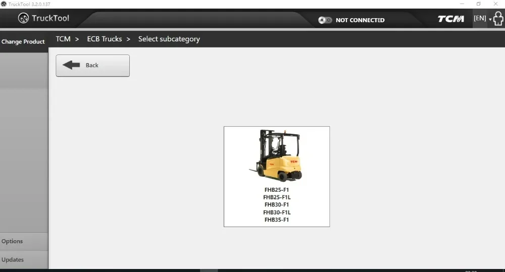 TruckTool 3.2.8 (диагностическая программа для вилочных подъемников Mitsubishi CatForkLifts Rocla TCM