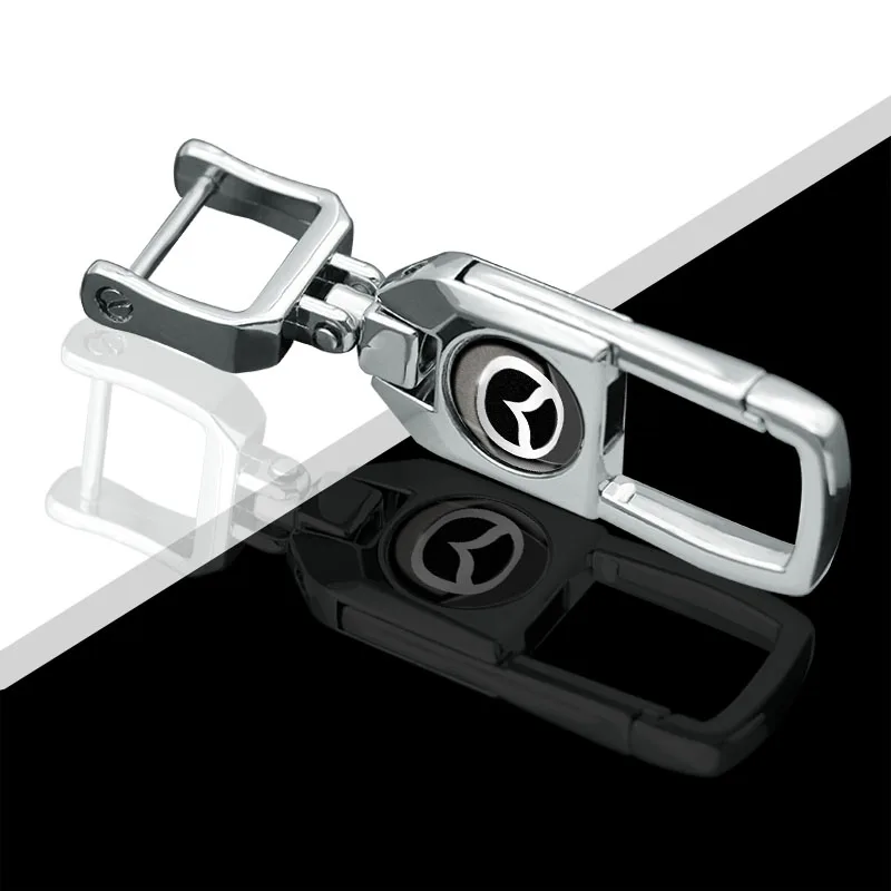 

1pcs Aluminum Alloy Metal Car Logo Keychain for Mazda 626 GD GE GF RX-7 RX-8 Protege CX-3 CX-5 CX-7 CX-9 BK BL BM BN Accessories