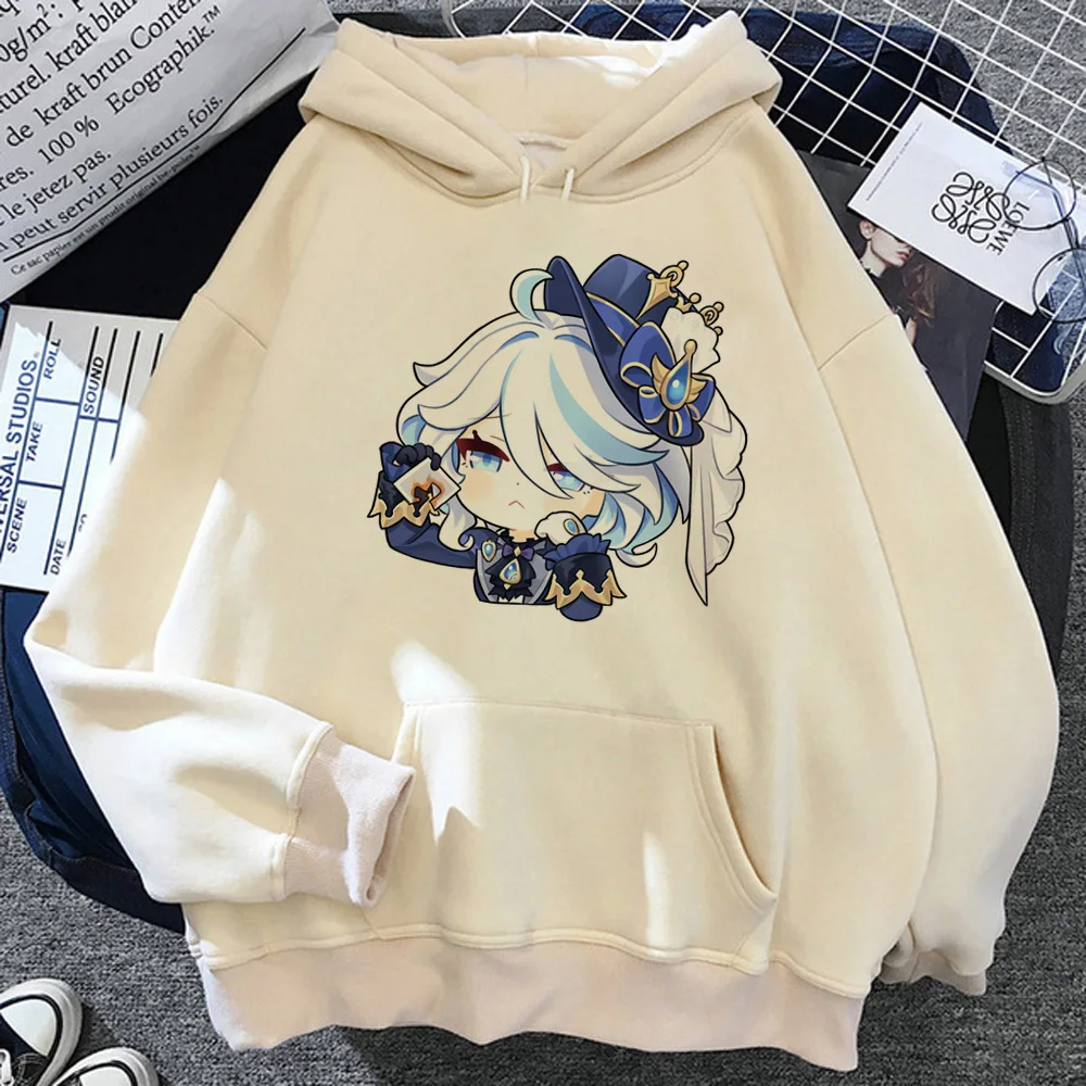 Толстовки Genshin Impact Furina женский спортивный костюм y2k в Корейском стиле 90-х аниме