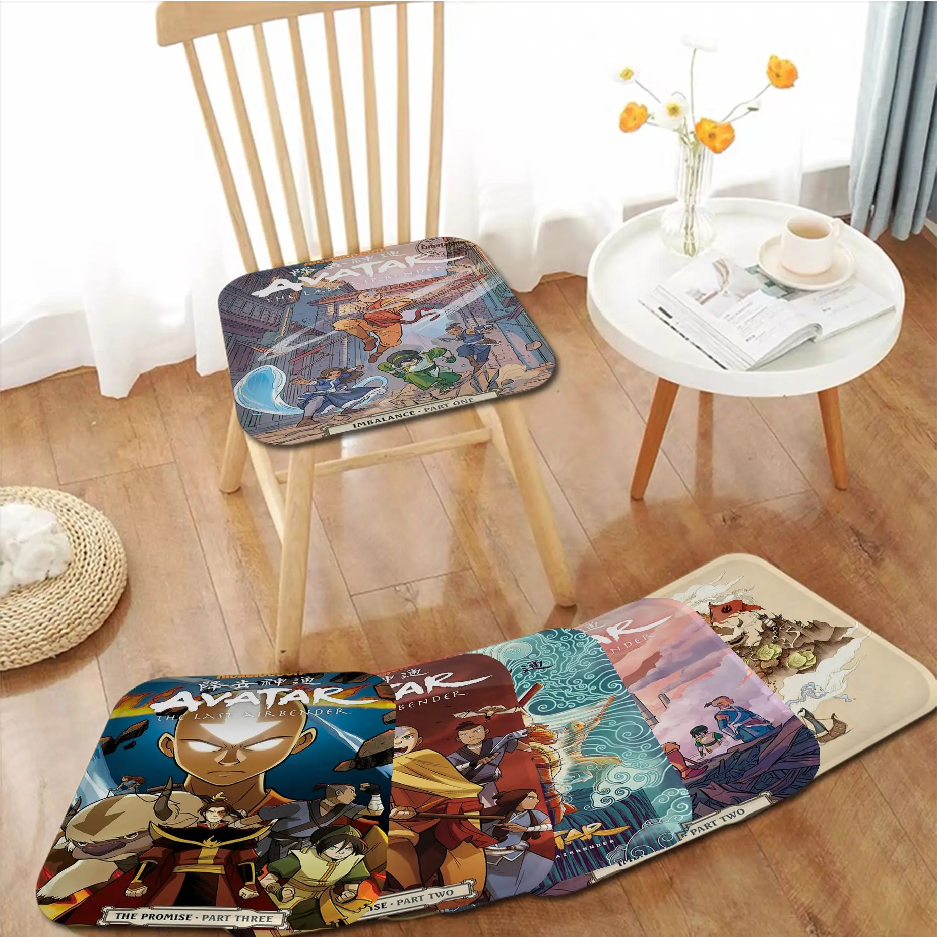 

Avatar The Last Airbender Art Seat Pad Household Cushion Soft Plush Chair Mat Winter Office Bar Sofa Decor Tatami