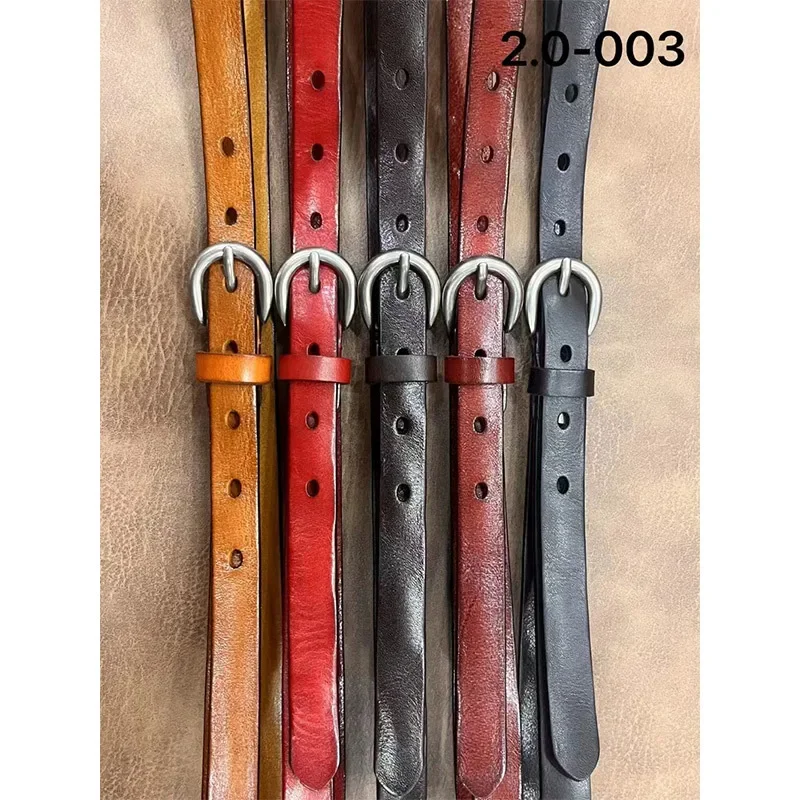 Модный простой ремень из коровьей кожи для молодых женщин женский с верхним