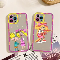 bandai hey arnold phone case for iphone 11 12 13 mini pro max 14 pro max case shell