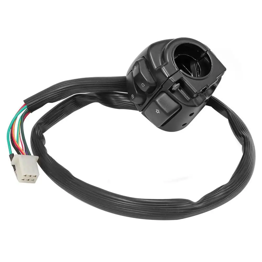 Мотоциклетный черный переключатель поворота на руль 1 дюйм для Harley XL883 Sportster Dyna V-ROD