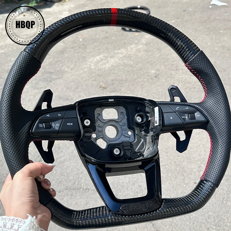 Пользовательские детали для салона автомобиля рулевое колесо Audi Q5L Q6 Sportback Q7 RS6 RS7