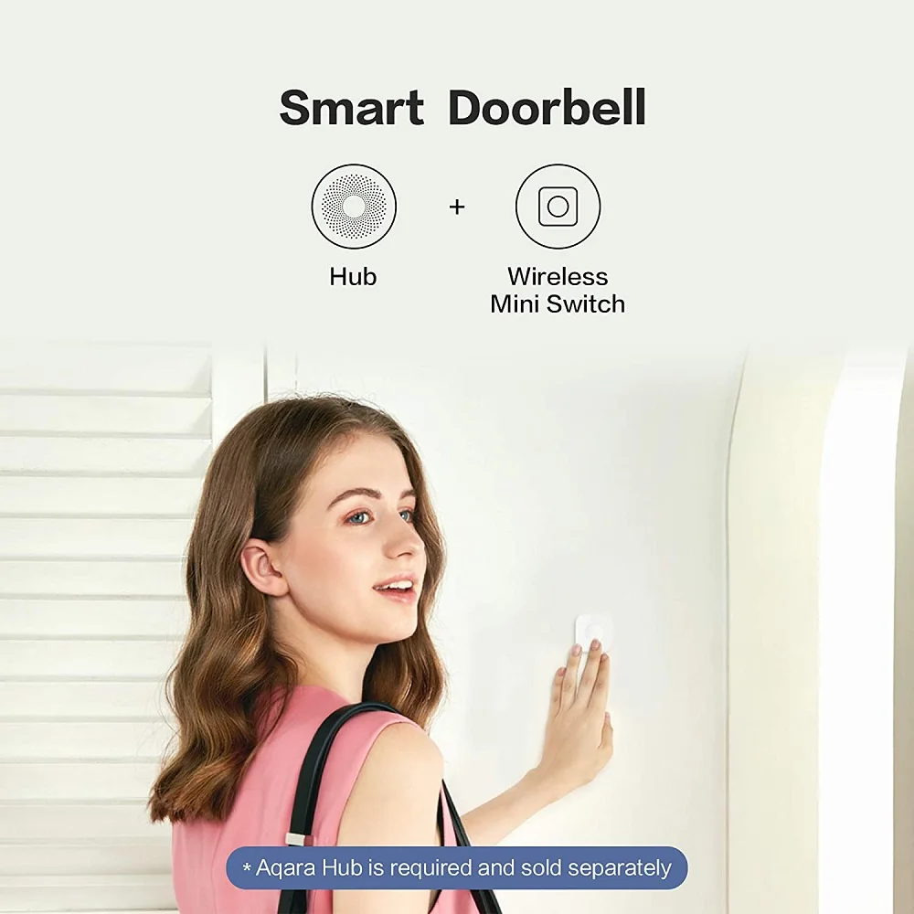 Умный беспроводной мини-переключатель Aqara датчик Zigbee Connection кнопка