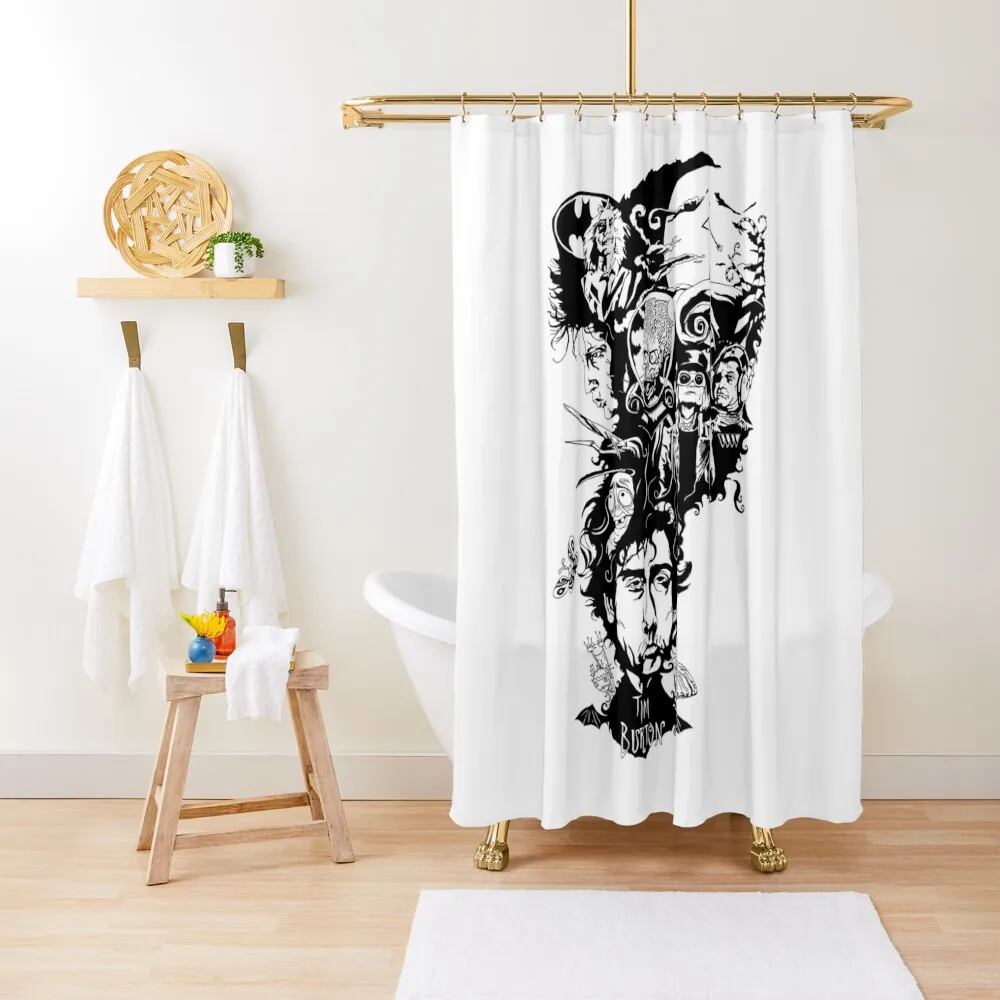 Водонепроницаемая занавеска для душа с рисунком на Хэллоуин