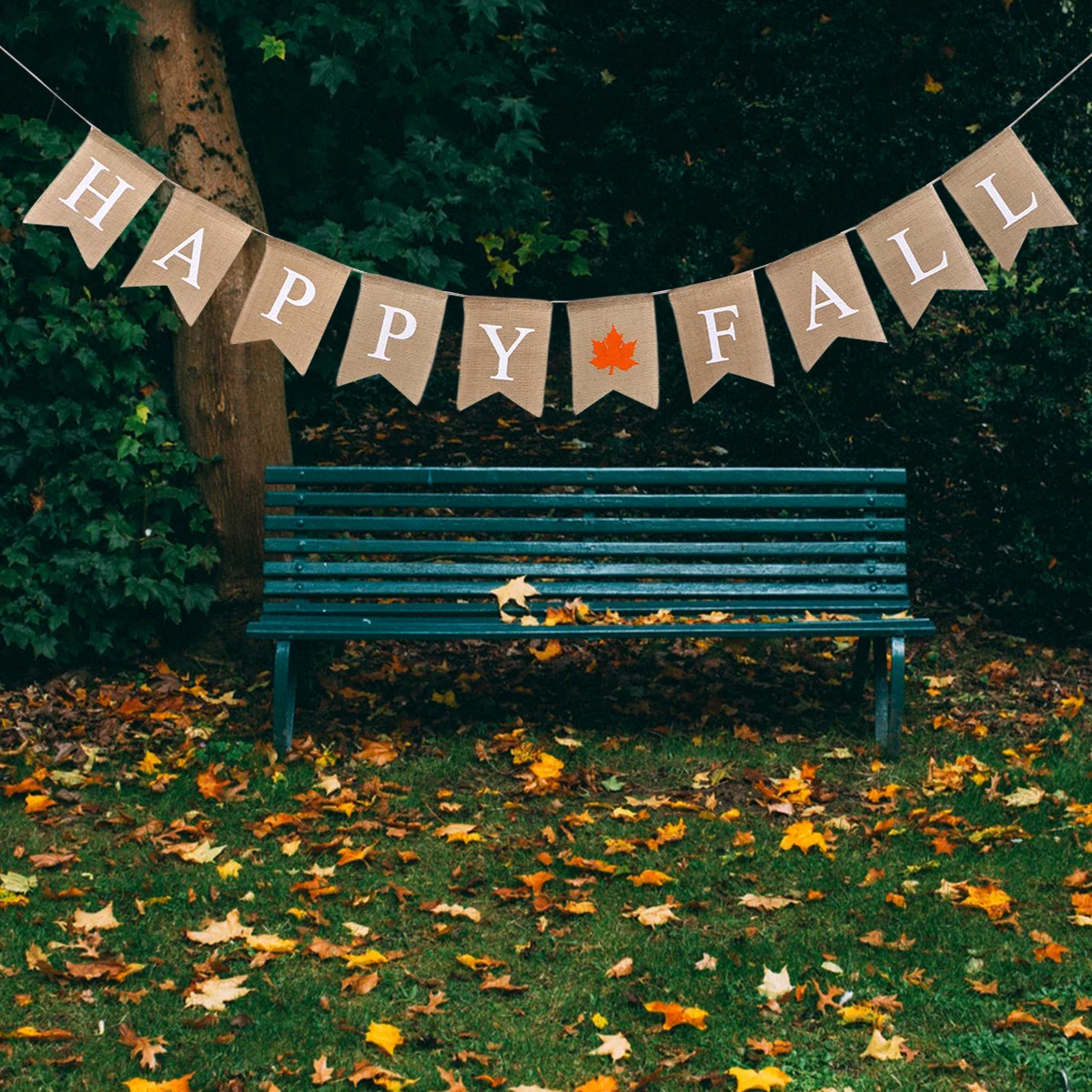 

Fall Decorations Bannerautumn Mantle Happy Burlap Garland Office Classroom Bulletin Board Window