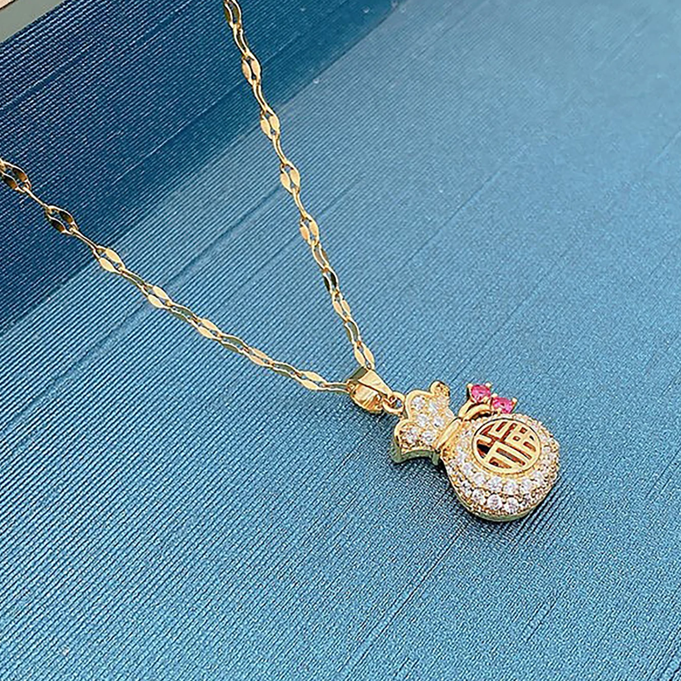 Милое Ожерелье С Подвеской На Удачу И Креативными Женскими Украшениями Fianit Для