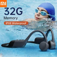 bone conduction earphones wireless bluetooth calling swimming surfing waterproof hifi sound quality sports fitness earphones