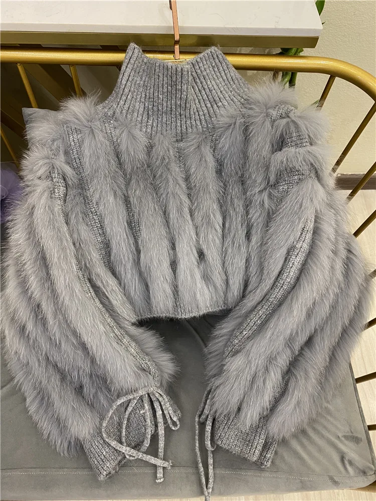 Winter Coat Women Sweet Thickened Turtleneck Pullover Wool Short Knitted Sweater Women 2022 New Loose High Waist Fluffy Knitwear