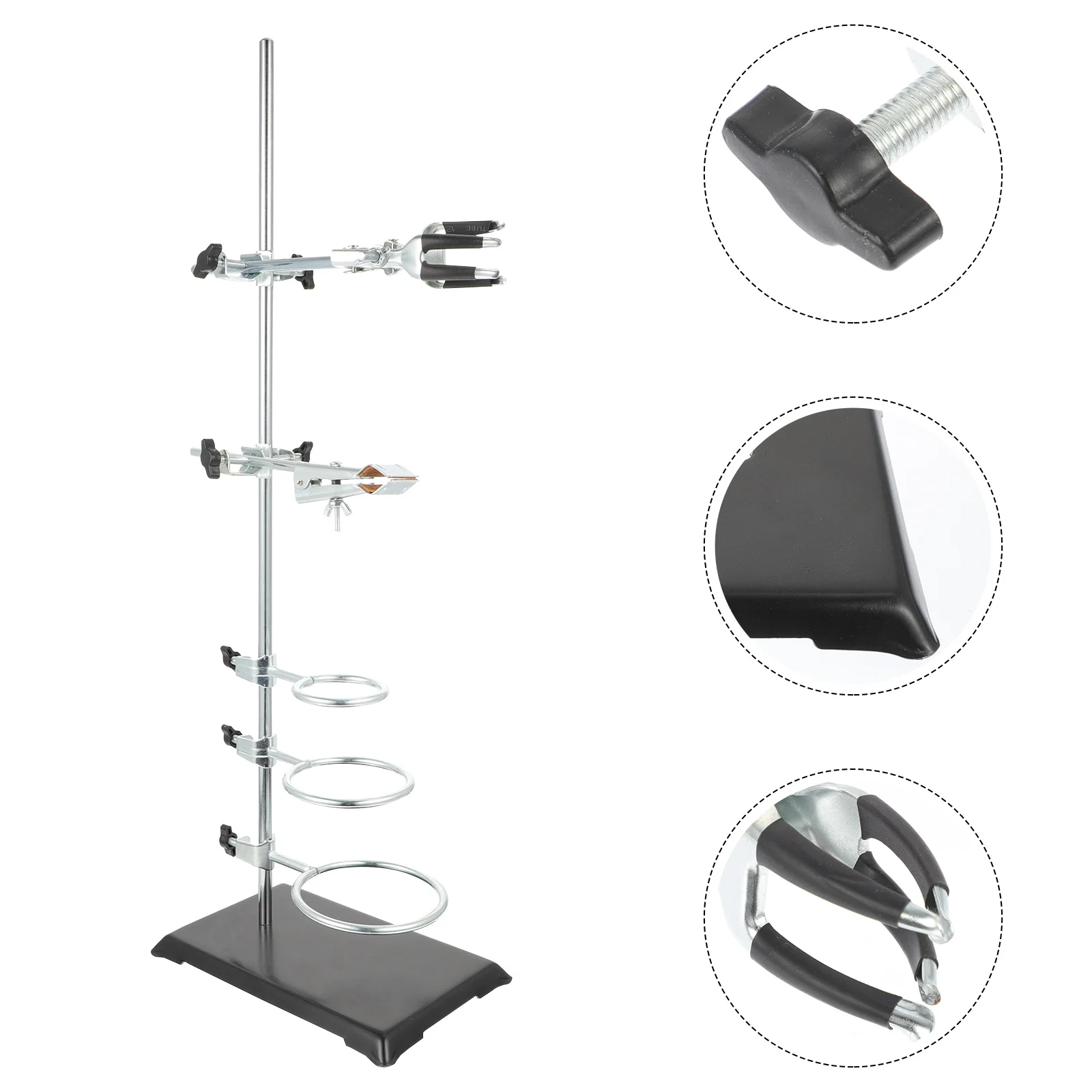 

1 Set Laboratory Supporting Tool Retort Ring Clamp Laboratory Grade Metalware Chemistry Laboratory Stand E Lamp